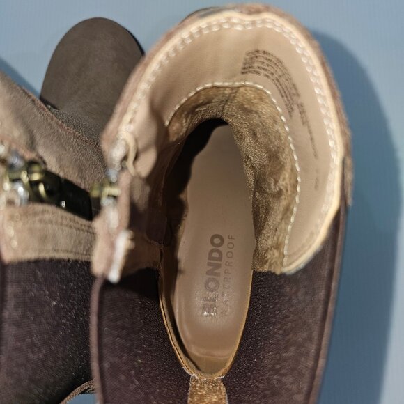 New Blondo Colbert Brown Ankle Boots - Picture 11 of 14